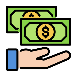 Banknote, Money, Hand, Cash, Give Money  icon