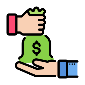 Corruption, Money, Bribe, Money Bag, Bribery icon