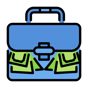 Corruption, Money, Briefcase, Corruption, Bribe icon