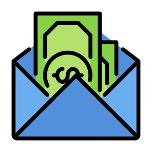 Envelope, Money, Corruption, Bribe, Illicit icon