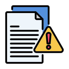 Fake Document, Sign, Identity, Risk, Document icon