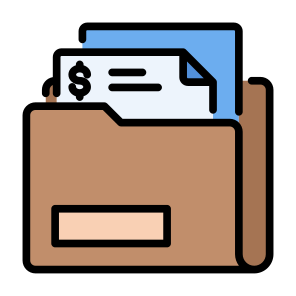 Folder, Dollar, Bill, Archive, Files And Folders icon