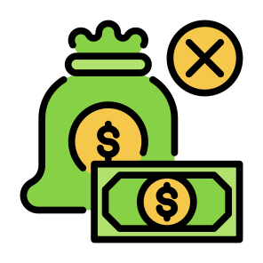 Illegal Money, Money, Sign, Reject, Illegal icon