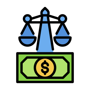 Money Court, Money, Justice, Verdict, Bribe icon