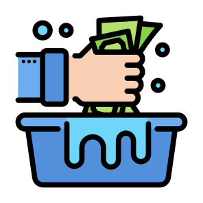 Money Laundering, Banknote, Money, Hand Gesture, Laundering icon