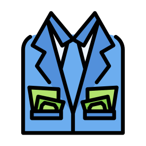 Pocket, Money, Suit, Bribery, Bribe icon