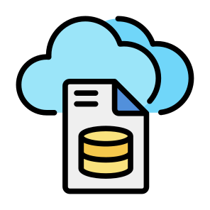 Cloud Server, Server Report, Cloud, Server, Report, Document, Data icon