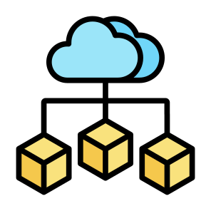 Cloud Structure, Cloud, Connection, Structure, Network, Database icon
