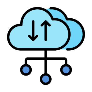 Cloud Transfer, Cloud, Data, Transfer, Network, Cloud Computing  icon
