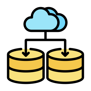Cloud Transfer, Cloud, Server, Data Transfer, Database, Cloud Storage icon