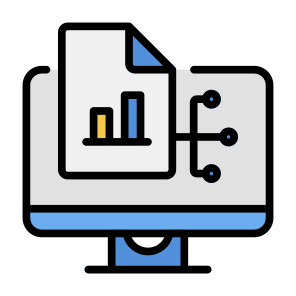 Data Analytics, Data, Analytics, Report, Statistics, Monitor icon