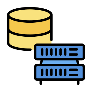 Database Storage, Database, Storage, Server, Technology, Hosting icon