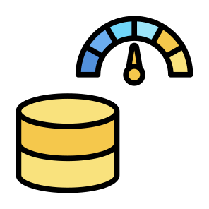Server Performance, Server, Database, Performance, Speedometer, Speed Test icon