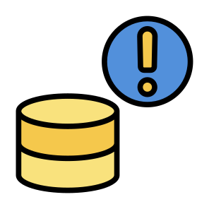 Server Warning, Server, Database, Warning Sign, Alert, Problem  icon