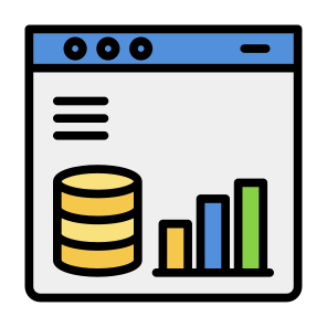 Statistics Server, Statistics, Server, Data Storage, Report, Analysis icon