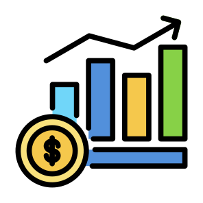 Business Growth, Process, Investment, Profit, Statistics icon