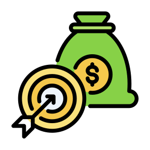 Effectiveness, Money, Target, Effective, Budget  icon