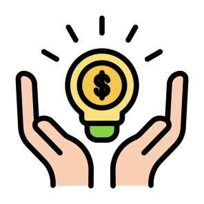 Intellectual Property, Light Bulb, Dollar, Idea, Innovation icon