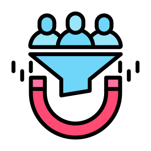 Lead Generation,  Magnetic, Magnet,  Interest, Resources icon