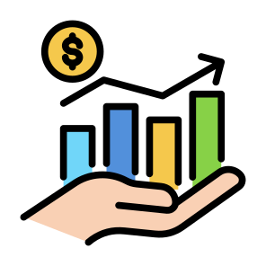 Profit Growth, Money, Economy,  Investment, Growth icon