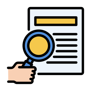 Research, Data, Report, Data Analysis, Audit icon