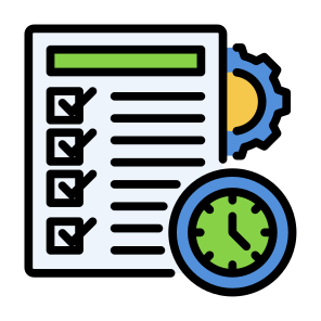 Task Management, Project, Deadline, Duration, Task List  icon
