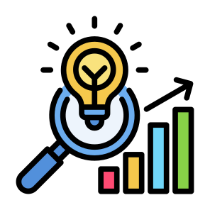 Research And Development, Research, Data Analytics, Pestel, Report, Business icon