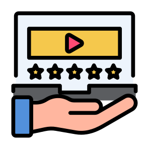 Video Rating, Video, Star, Ratings, Reviews, Feedback icon