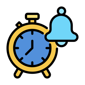 Alarm, Notification Bell, Bell, Time And Date, Timer, Time, Clock icon