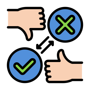 Consequence, Reaction, Outcome, Outgrowth, Review   icon