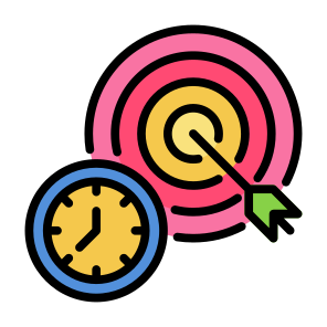 Goals, Target, Time And Date, Plan, Objective, Schedule, Setting, Management, Time icon