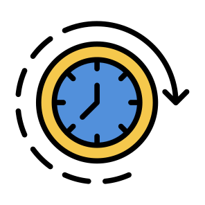 Long Time, Watch, Duration, Clock, Running Time, Time Passing, Circular Arrow, Restore icon