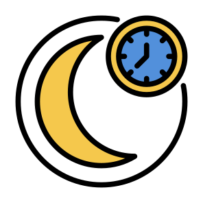 Night, Time And Date, Moon, Time, Hours, Clock icon