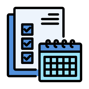 Schedule, Calendar, Time, Clock, Timetable, Date, Organization, Administration icon