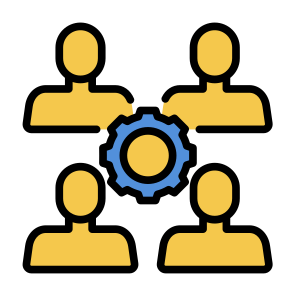 Teamwork, Management, Business, Worker, Businessman, Team, Group icon