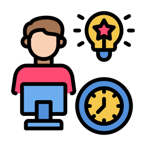 Work, User, Time Working, Time, Management, Efficiency icon