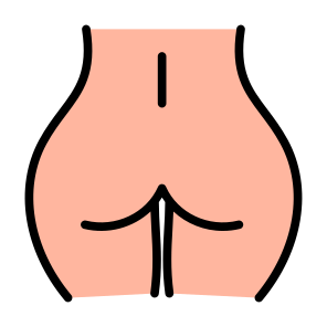 Buttocks, Female, Butt, Ass, Booty  icon