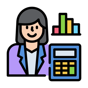 Accountant Woman, Accountant, Consultant, Professions And Jobs, Administrator, Woman icon