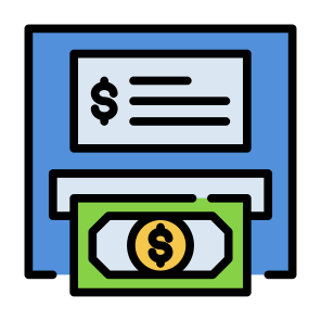 Atm Machine, Cash Withdrawal, Bank, Atm, Withdraw, Money  icon