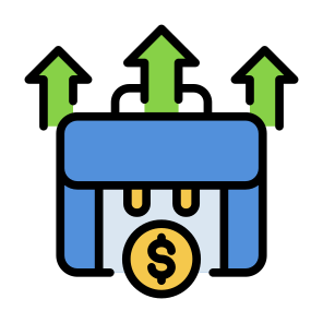 Improvement, Career, Business, Growth, Increase, Briefcase icon