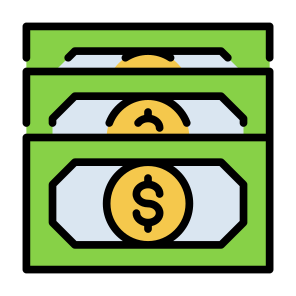 Money Stack, Cash, Money, Banknotes, Currency, Finances icon