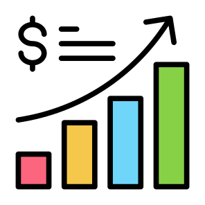 Sales Growth, Sales, Growth, Profit Up, Increase, Chart  icon