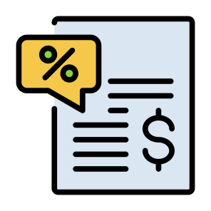 Tax Payment, Taxes, Finance, Percentage, Payment, Document  icon