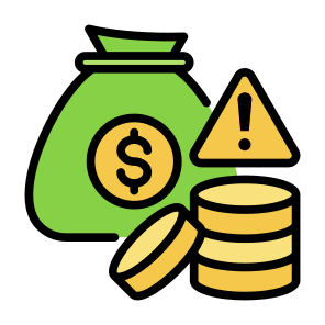 Financial Risk, Crisis, Financial, Risk, Money  icon