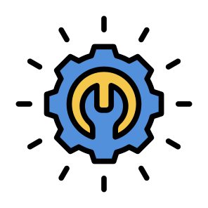 Recovery, Repair, Maintenance, Service, Settings icon