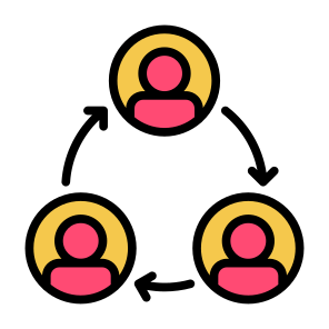 Reorganization, Restructuring, Restructure, Rotation, Change icon