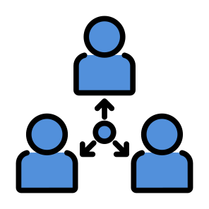 Reposition, Networking, User, Recruitment, Management  icon