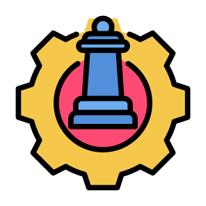 Strategy, Management, Process, Chess Piece, Tactics  icon