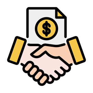 Agreement, Business, Dollar, Contract, Handshake, Partnership, Investor icon