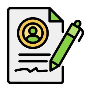 Contract, Signature, File, Document, Agreement, User icon